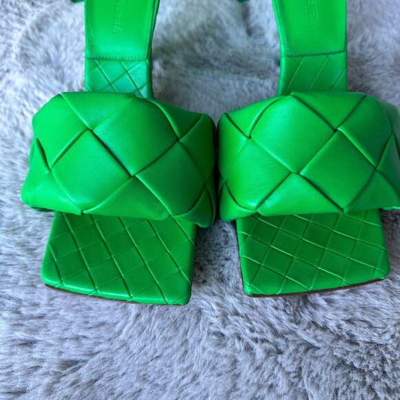 BOTTEGA VENETA LIDO MULE SIGNATURE GRASS GREEN COLOR - Picture 6 of 10